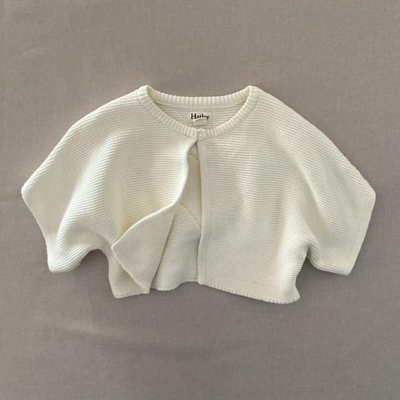 Hatley White Heart Cardigan Sweater 9-12 Months - Picture 2 of 9
